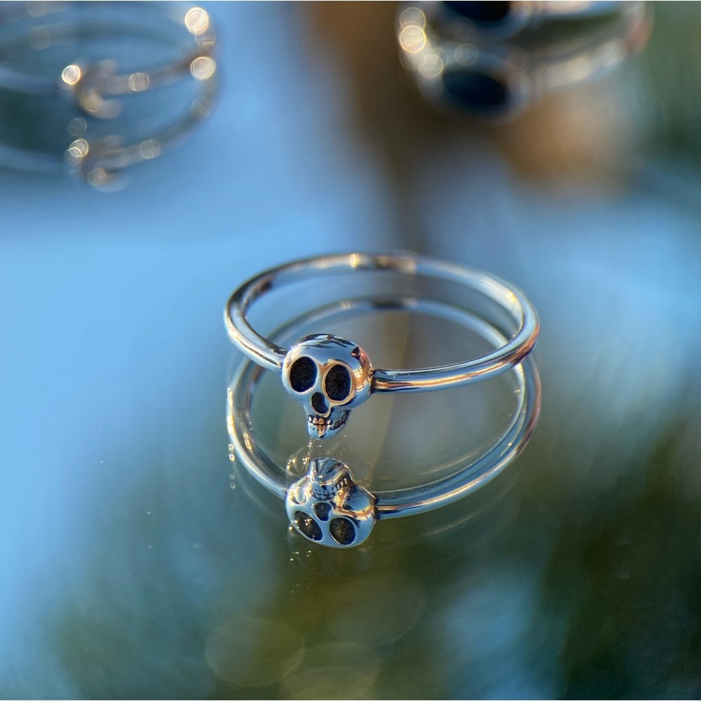 Mini Skull 925 Sterling Silver Ring